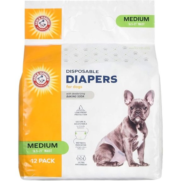 Arm & Hammer Adjustable Female Dog Diapers Medium