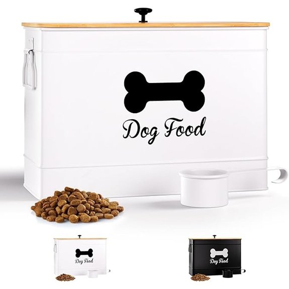 Airtight 15 lb Dog Food Storage Container with Scoop