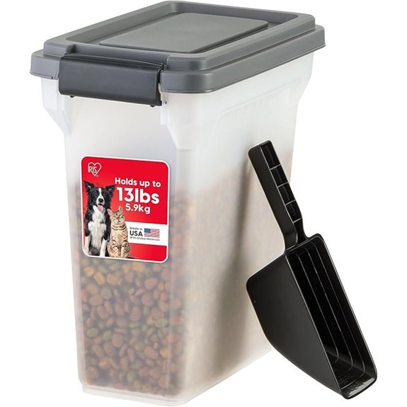 IRIS USA Airtight Dog Food Storage Container (Dark Gray)
