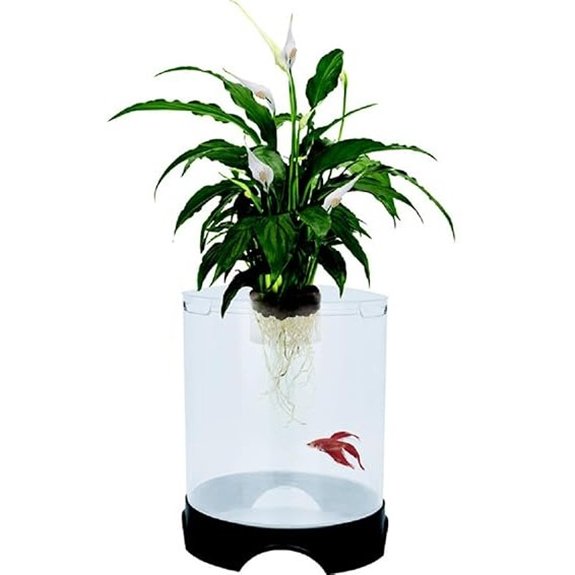 Penn-Plax Aquaponic Planter Aquarium for Betta Fish