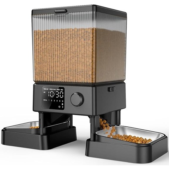 oneisall Automatic 5L Cat Feeder for Two Cats