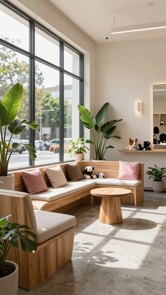 calm inviting pet lounge