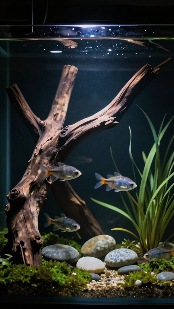 calm low light aquarium setup