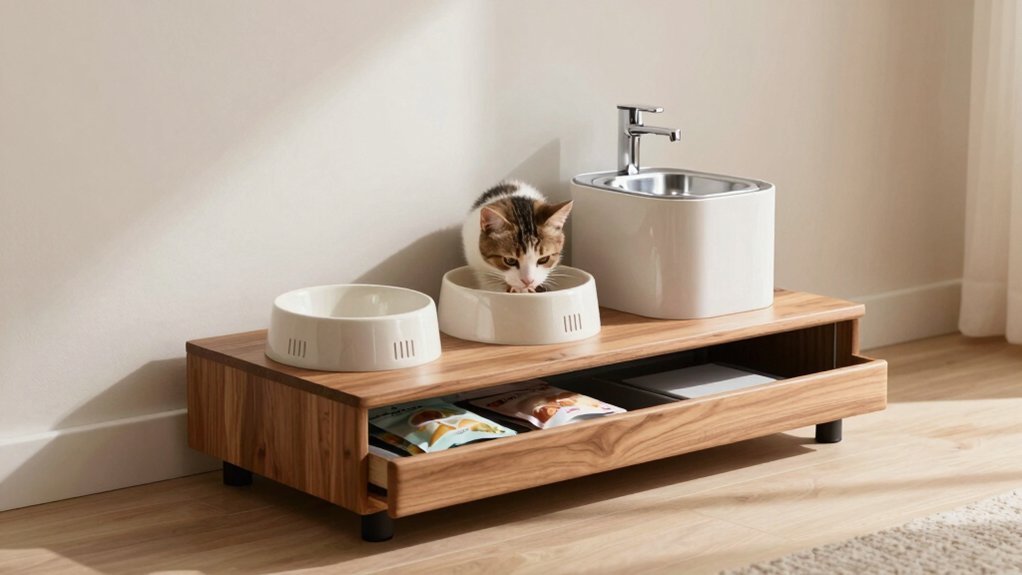 cat food station selection