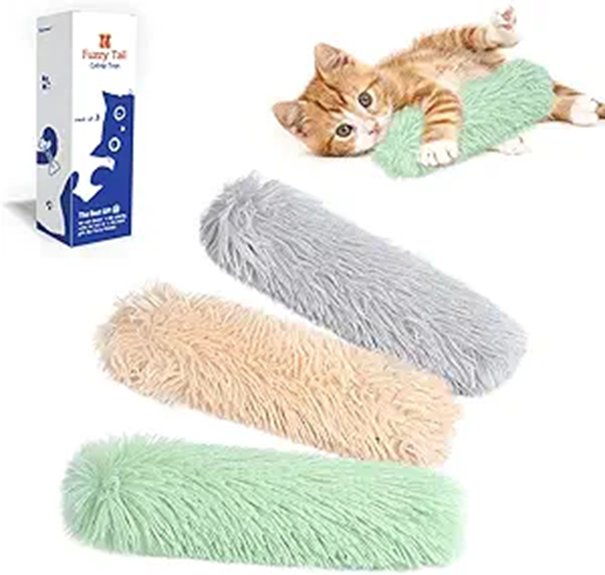 Potaroma Catnip Crinkle Cat Toys Pillows (3-Pack)