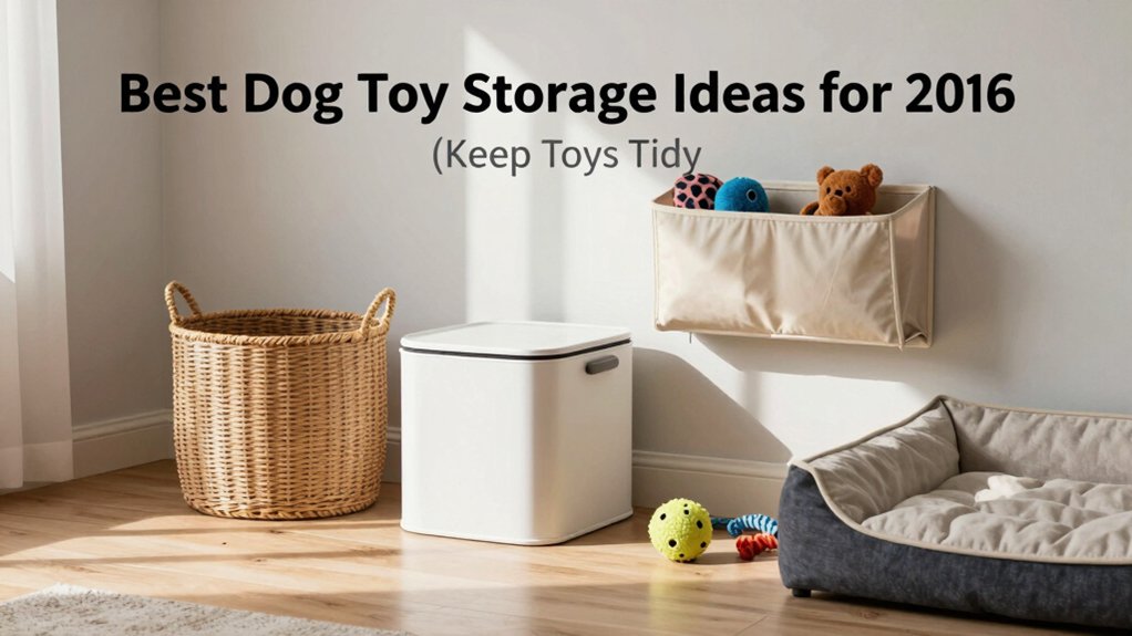 choosing dog toy storage