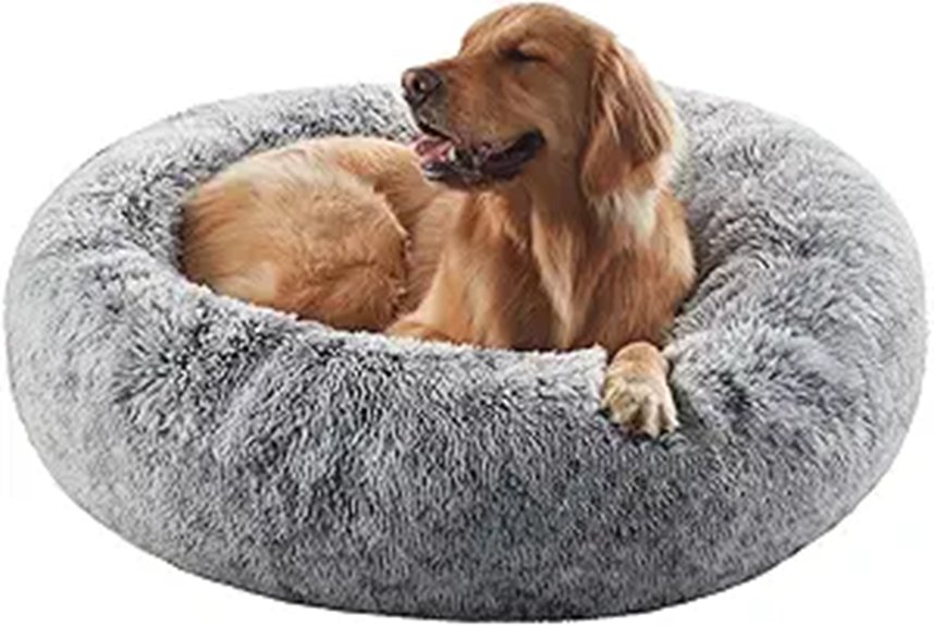 36 Calming Donut Dog Bed for Large Dogs