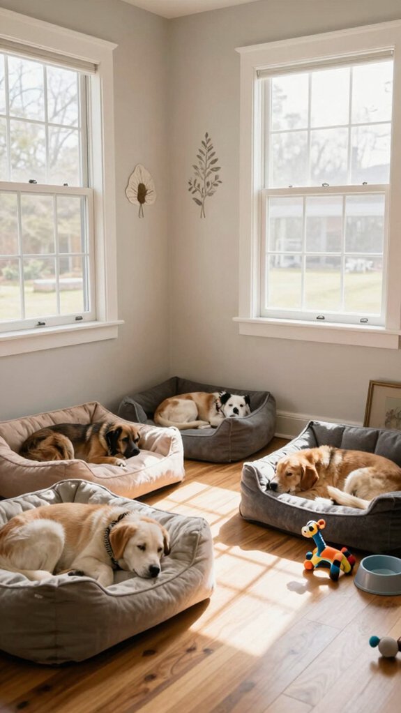 comfortable calming nap space