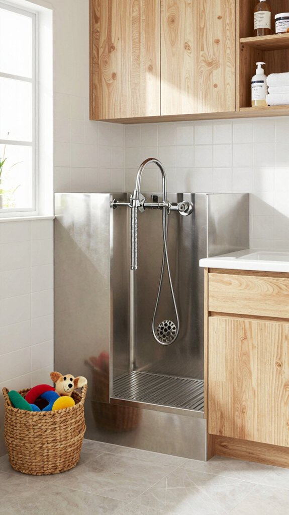compact and functional dog wash