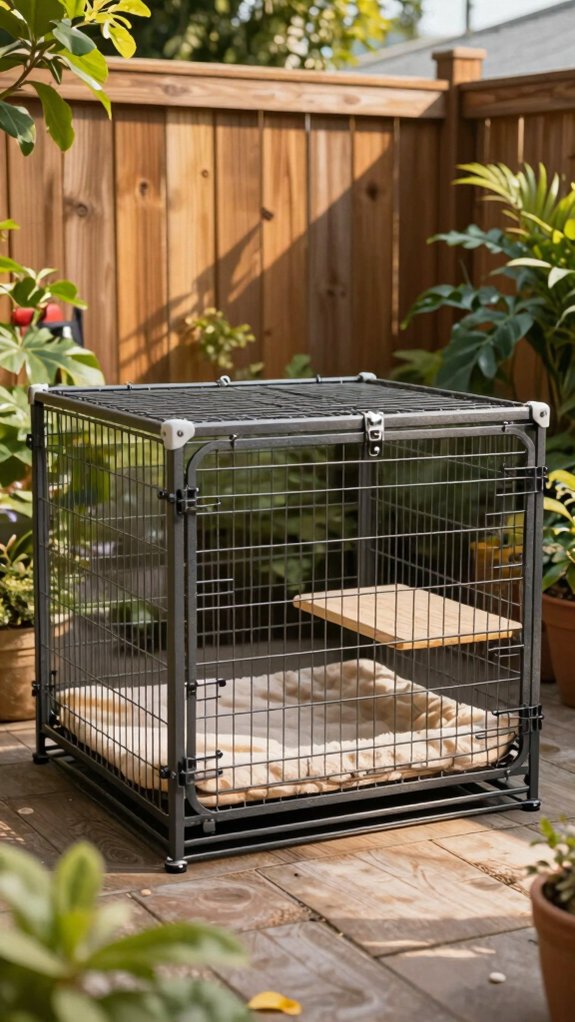 compact secure dog enclosure