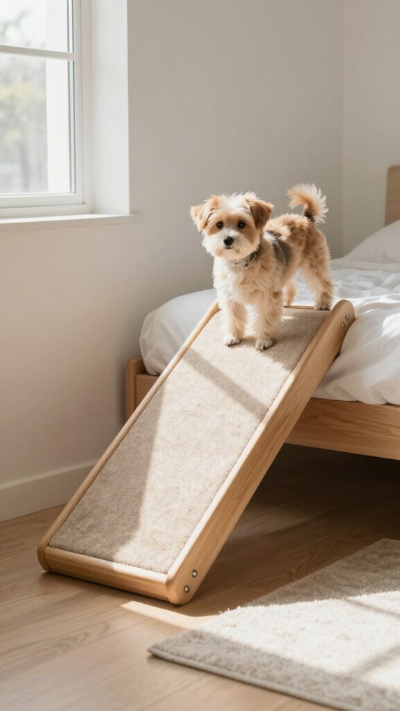 corner fit dog ramp design