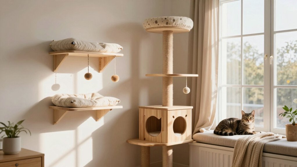 cozy indoor cat spaces