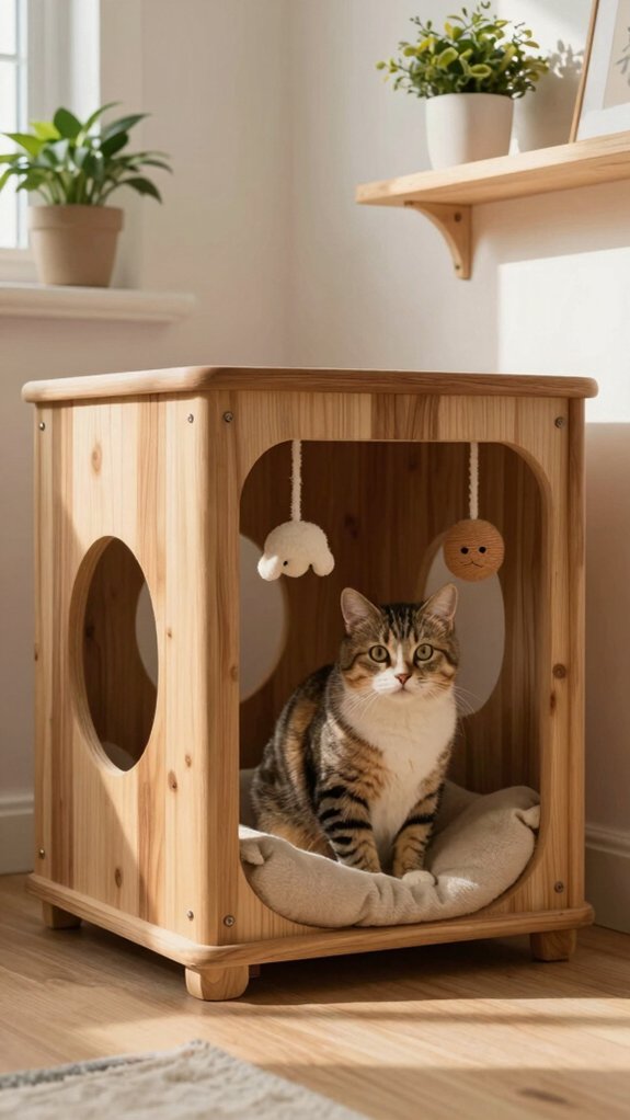 cozy multi level cat retreat