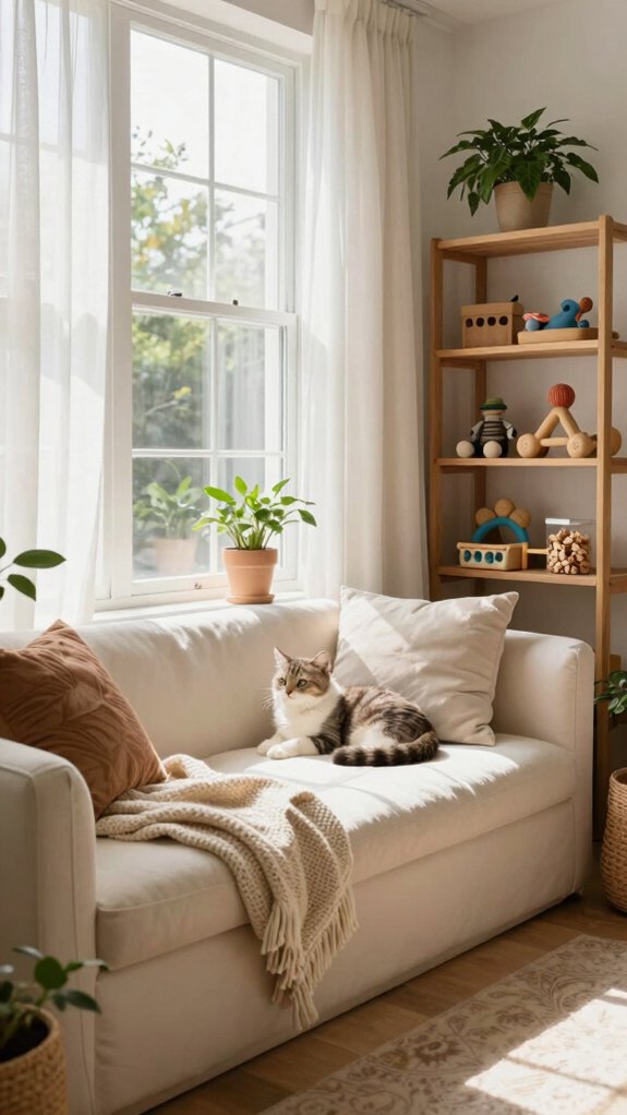 cozy pet window perch
