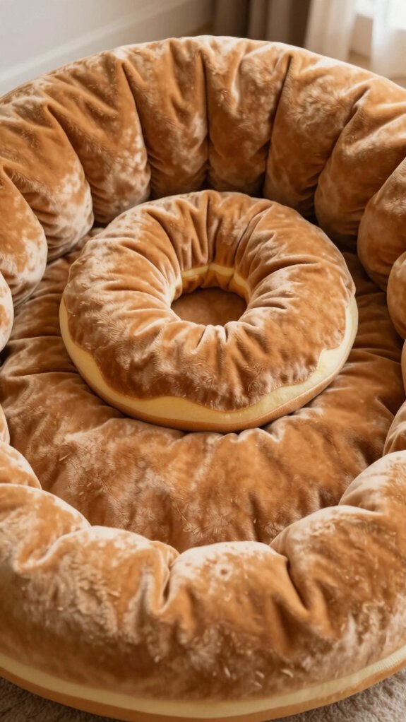 cozy supportive donut bed