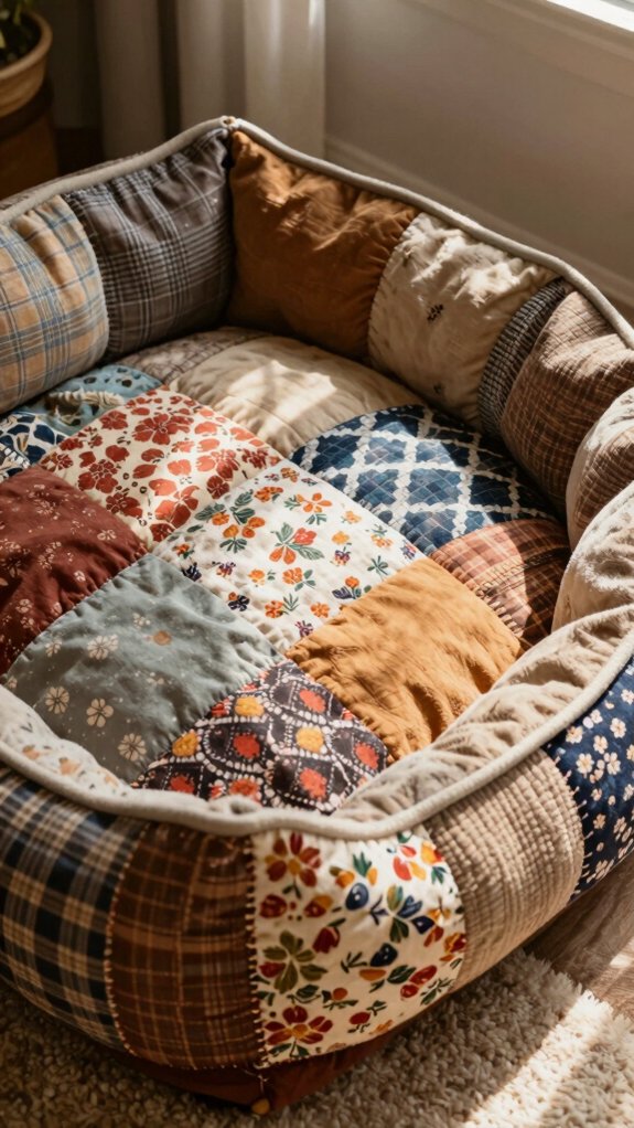 creative patchwork pet bed