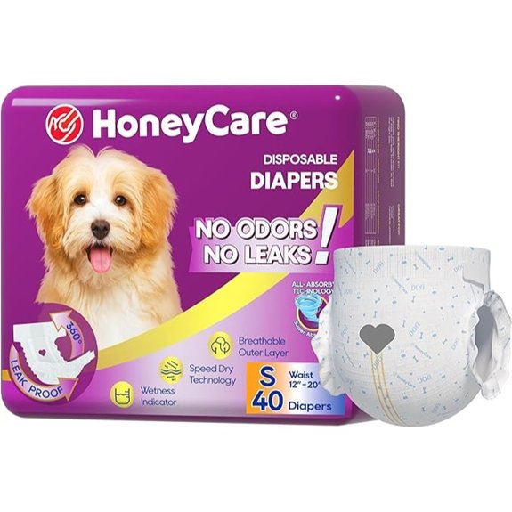 HONEY CARE Disposable Female Dog Diapers Small (40)