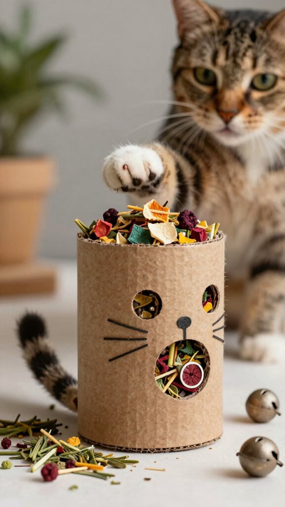 diy cat treat toy