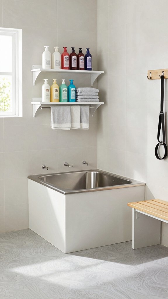 dog wash mudroom design