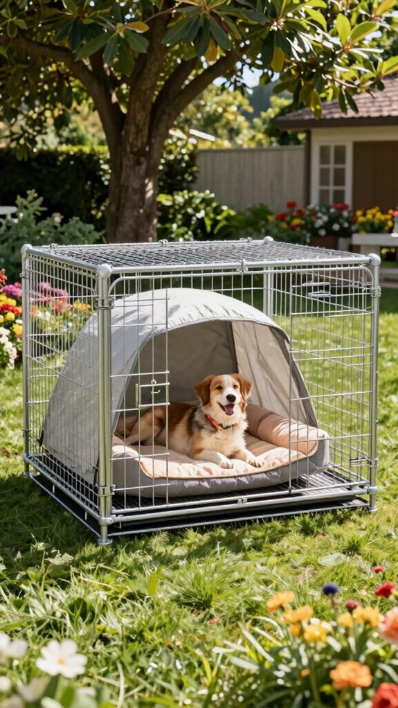 durable secure outdoor dog cage
