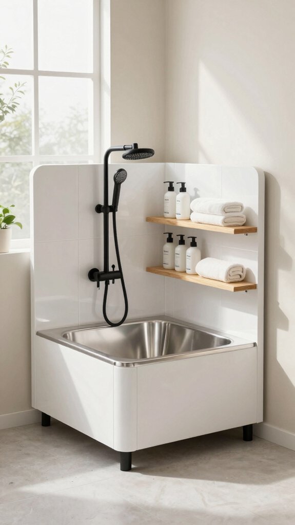 efficient minimalist dog wash
