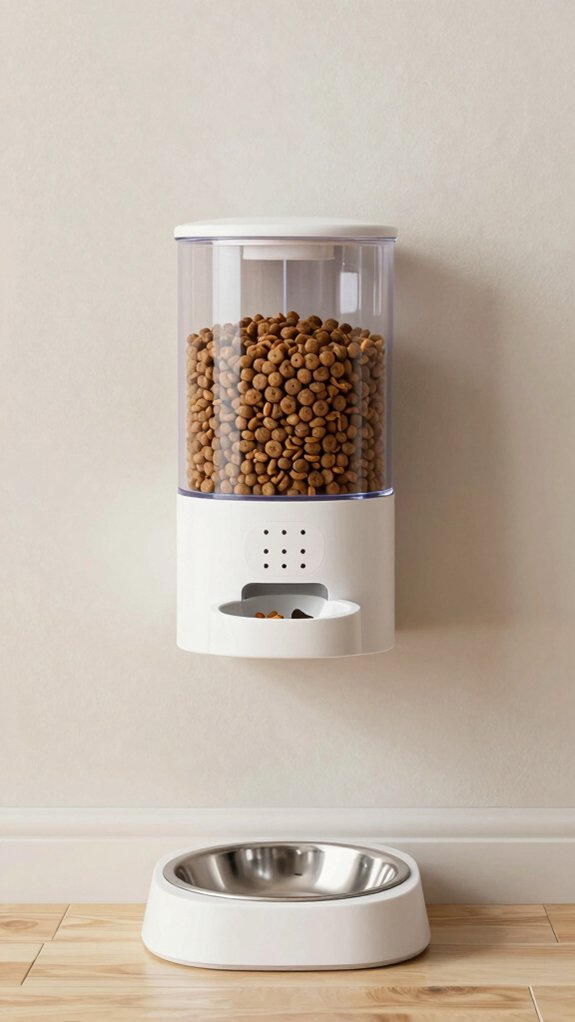 efficient wall mounted food dispensers