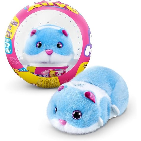 Pets Alive Hamstermania Electronic Hamster Toy (Blue)