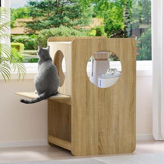GDLF Dog-Proof Elevated Cat Feeding Station