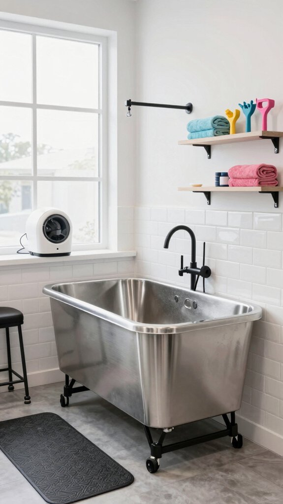 ergonomic bathing and drying