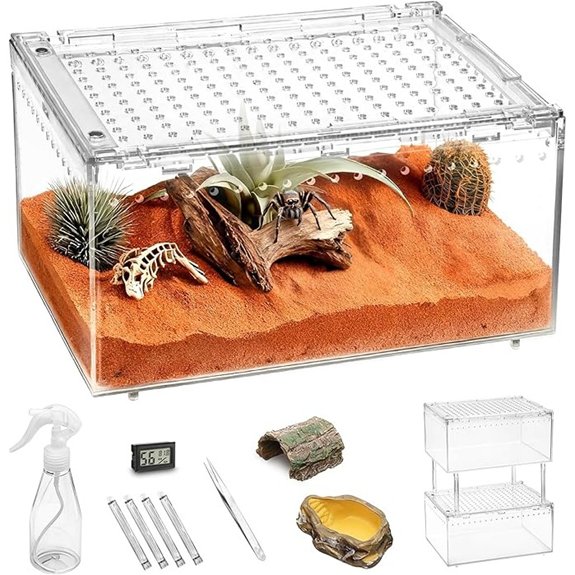 Large Escape-Proof Reptile & Insect Terrarium Kit