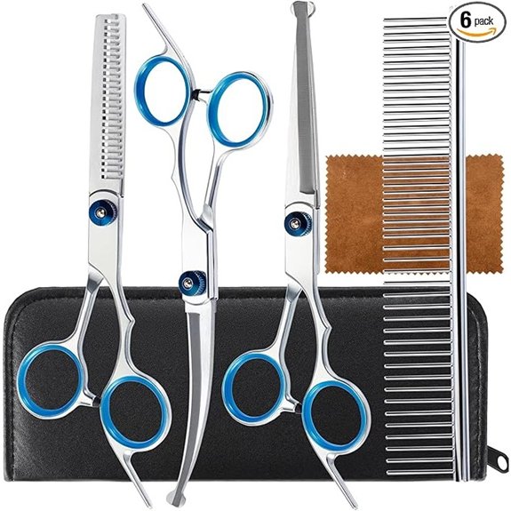 5-in-1 Professional Dog Grooming Scissors Set