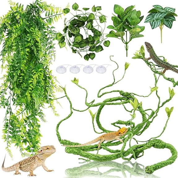 Bearded Dragon & Reptile Terrarium Hanging Plants Decor