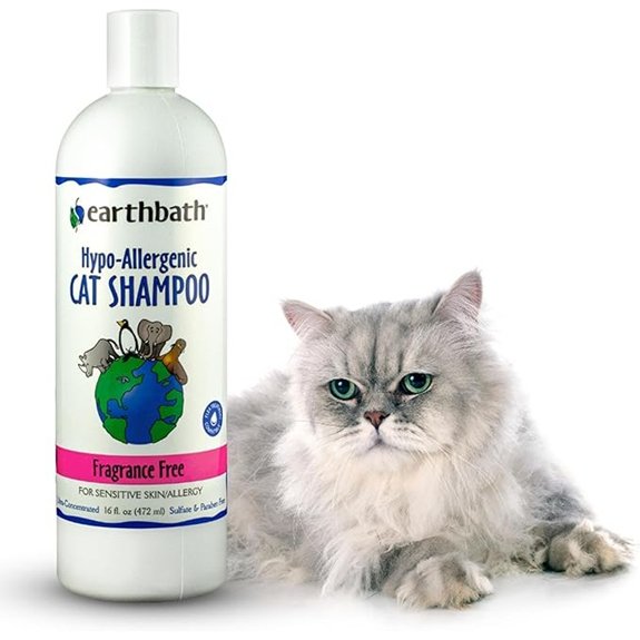 Earthbath Hypoallergenic Fragrance-Free Cat Shampoo 16oz