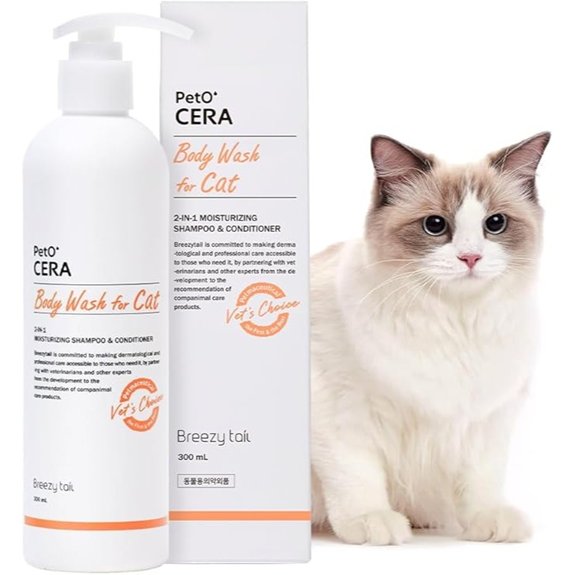 Breezytail PetO’Cera Hypoallergenic Cat Shampoo Conditioner