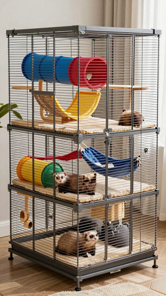 ideal ferret cage dimensions