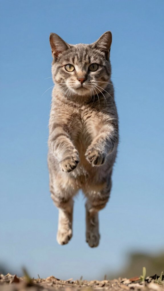 impressive feline jumping abilities