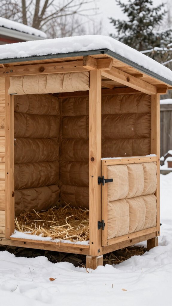 insulated winter dog kennel
