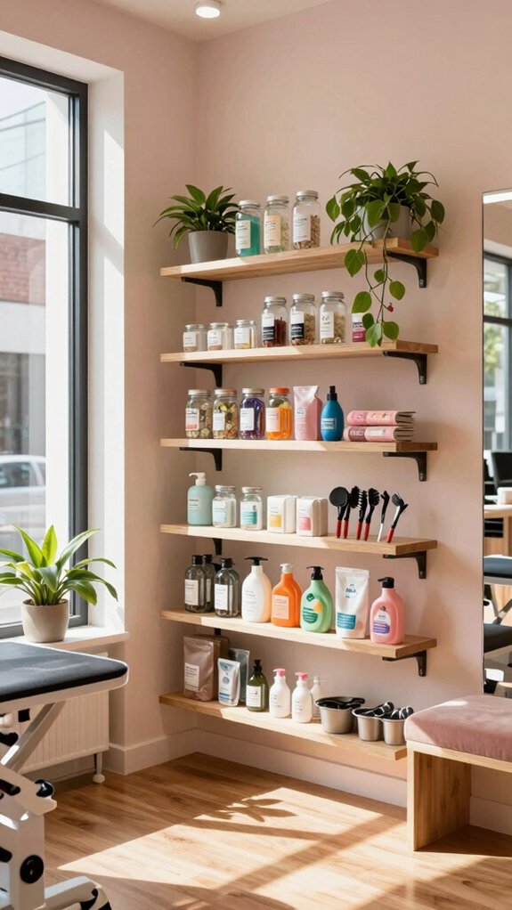 inviting retail product corner