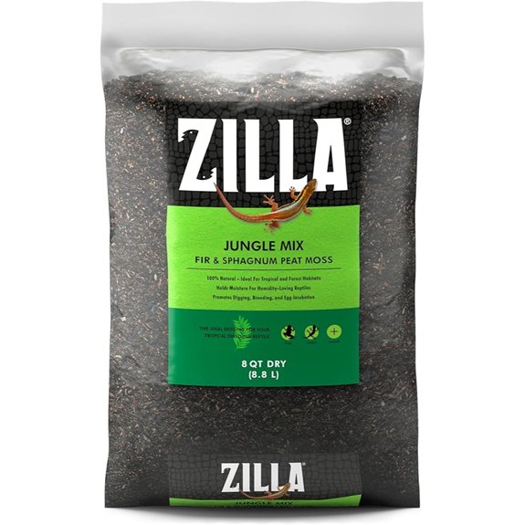 Zilla Reptile Terrarium Bedding Substrate Jungle Mix 8 Quart