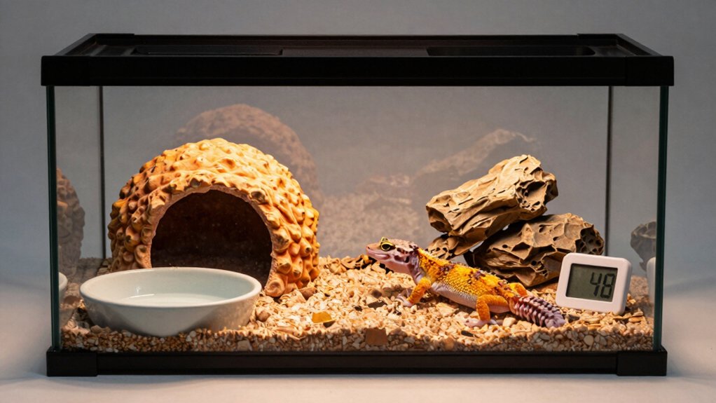 leopard gecko terrarium essentials