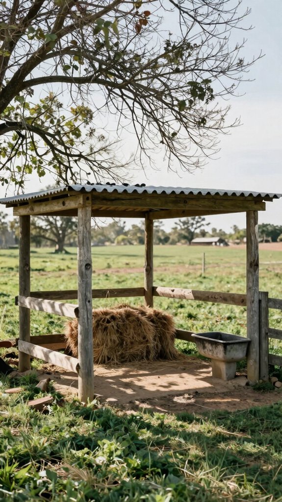 low cost corner shelter design