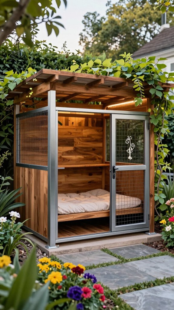 luxury outdoor dog retreat