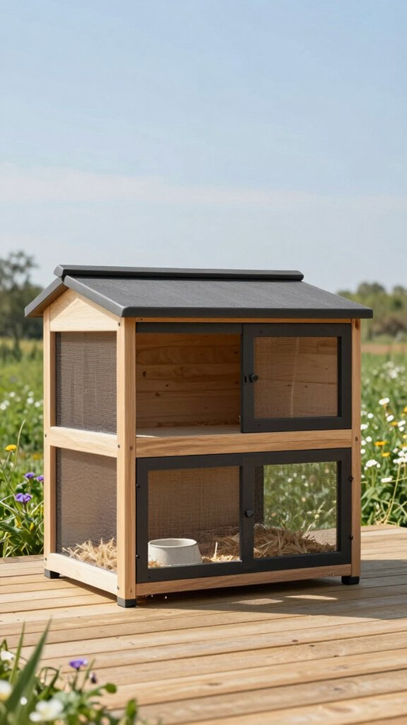 modern minimalist rabbit hutch