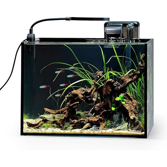 NICREW 2.5 Gallon Rimless Nano Aquarium Kit