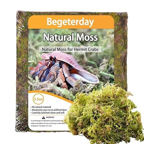 Natural Moss for Hermit Crabs (3.5oz)