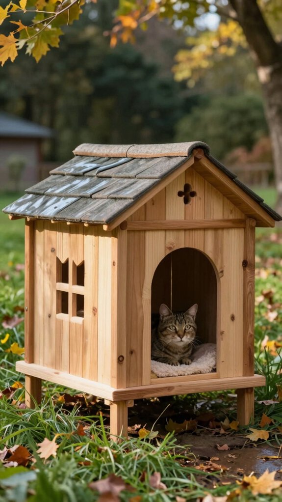 15 Outdoor Cat Shelter Ideas for Safe and Weather-Protected Cats ...