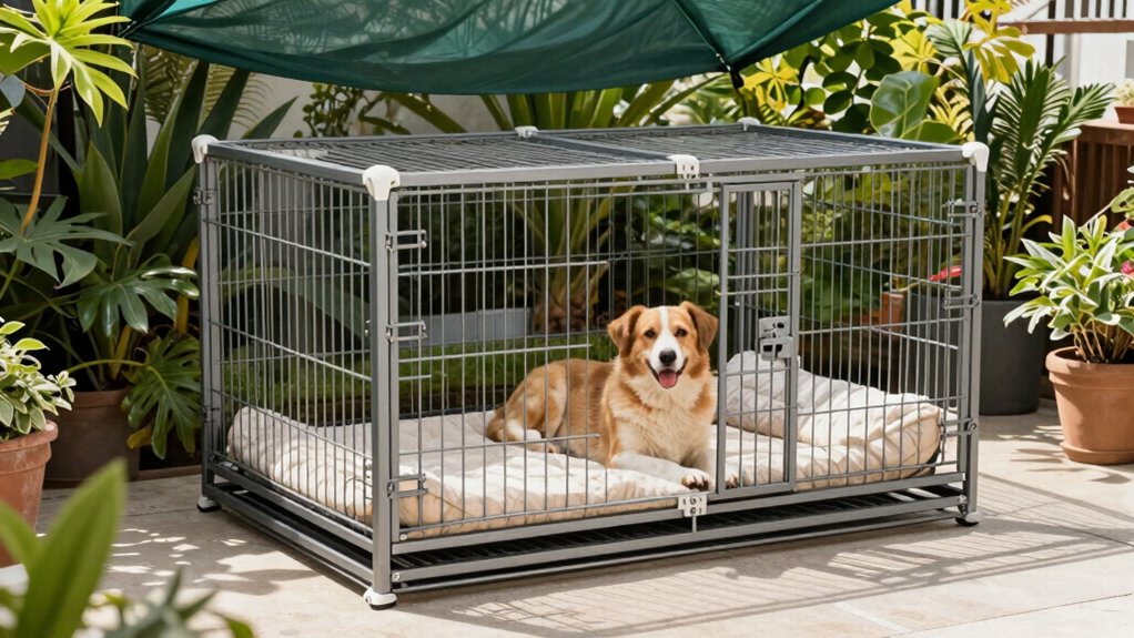 outdoor dog cage options