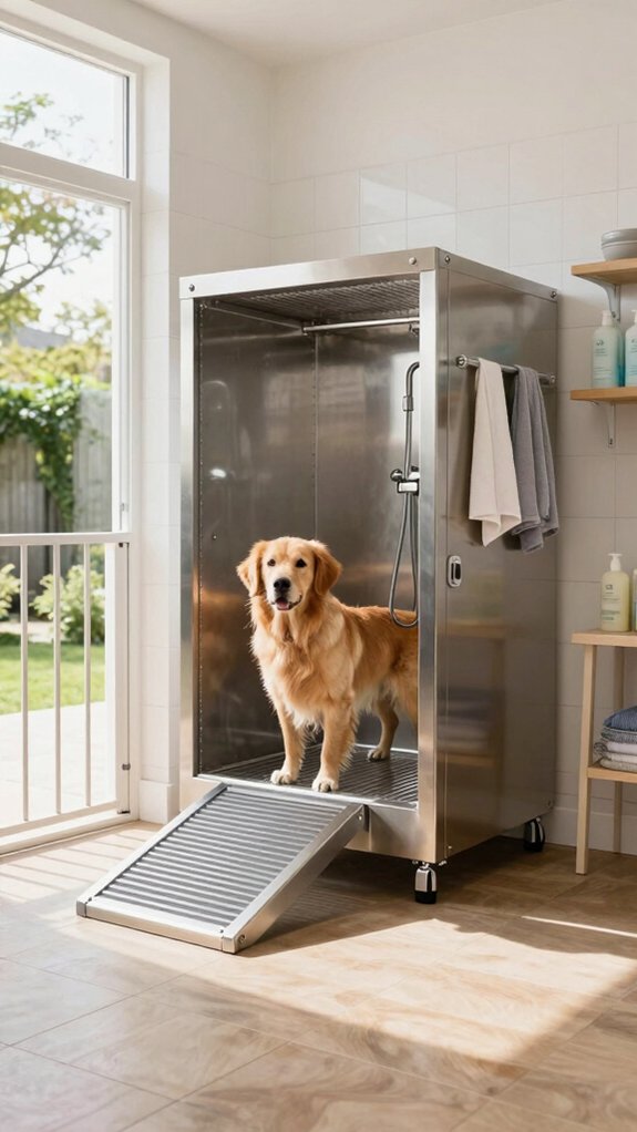 outdoor dog washing station