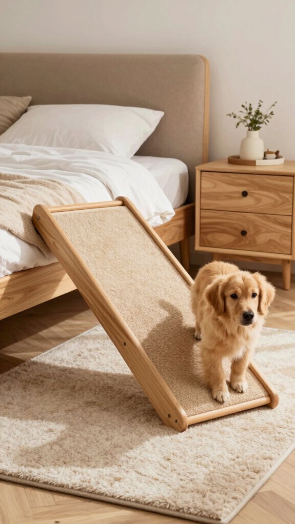 pet friendly bedside storage ramp