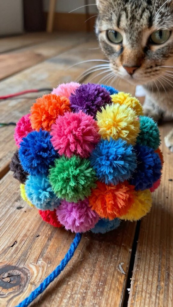 pom pom cat toy